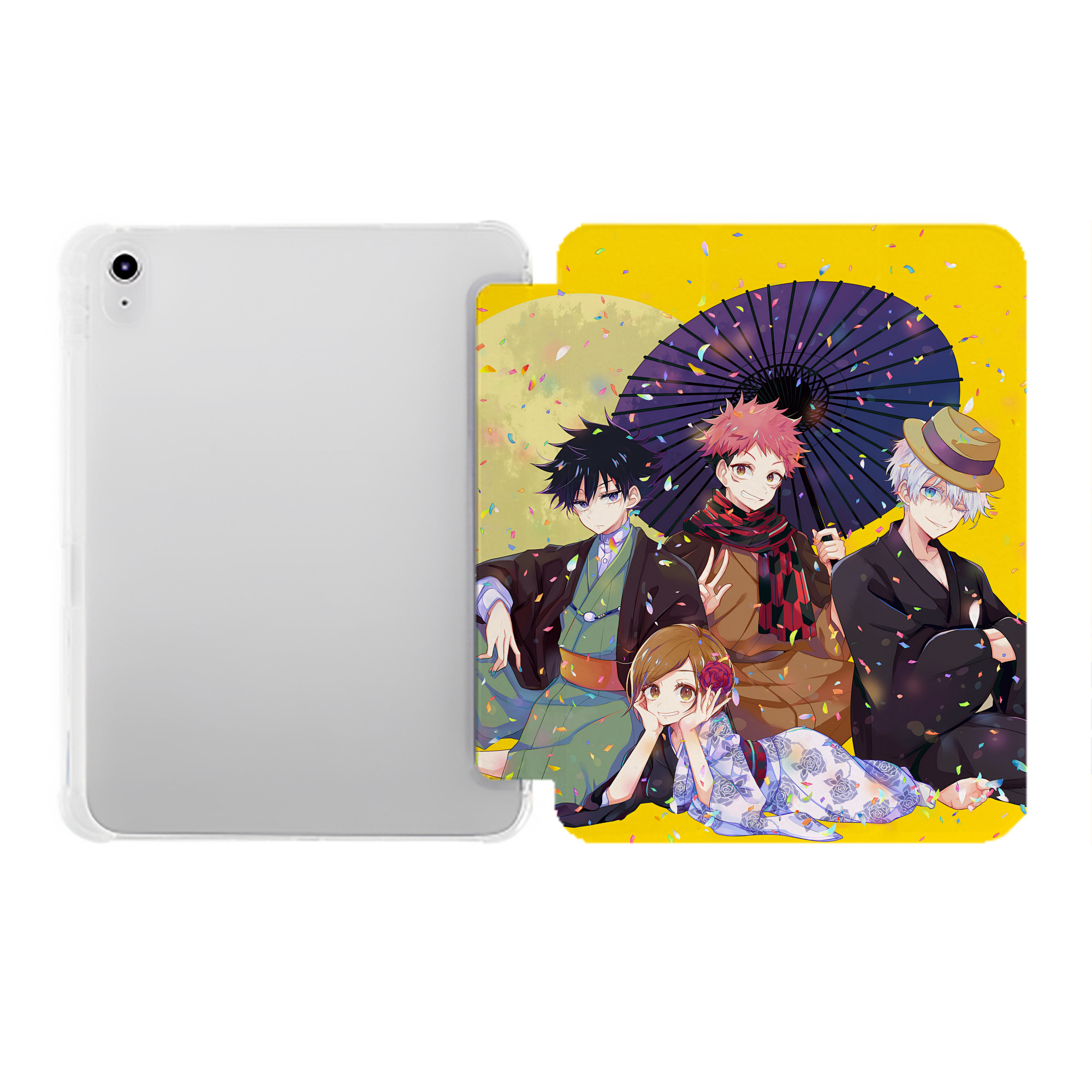 （画像用） SPY×FAMILY间谍家家酒 IPad ケース ペン収納付き 三つ折りスタンド PUレザー×シリコン 対応機種9.5/10.5/10.9インチ